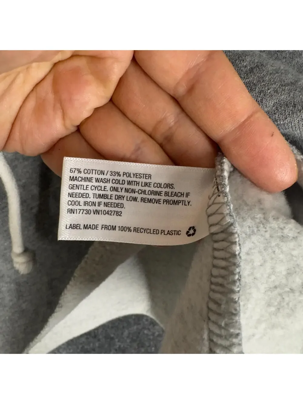 Wild Fable Cropped Hoodie Women S SMall Gray Hooded Long Sleeve Cotton Pullover - Picture 6 of 8